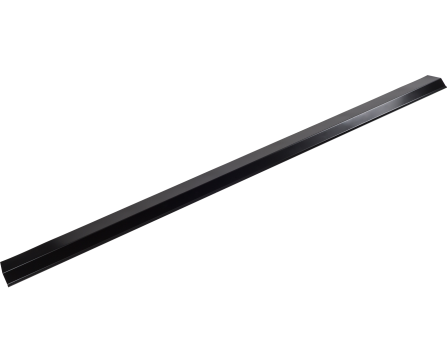 Планка карнизная полиэстер RAL 9005 черная, шт. (75*50*5 мм), Длина 2 м.