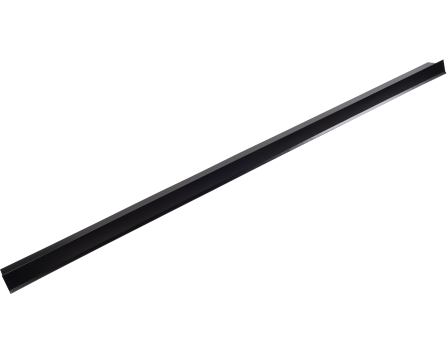 Планка торцевая полиэстер RAL 9005 черная, шт. (75*25*65*5 мм), Длина 2 м.