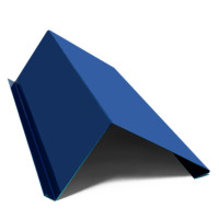 Планка примыкания полиэстер RAL 5005 синяя, шт. (20*45*15*10 мм), Длина 2 м.